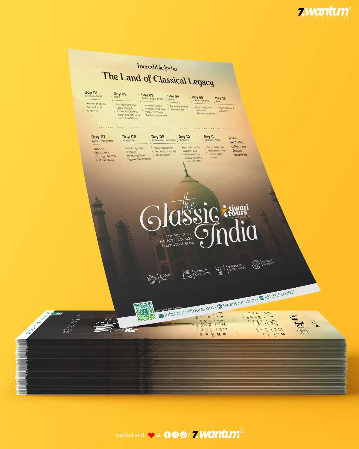 Zwantum Flyer Design Tiwari Tours