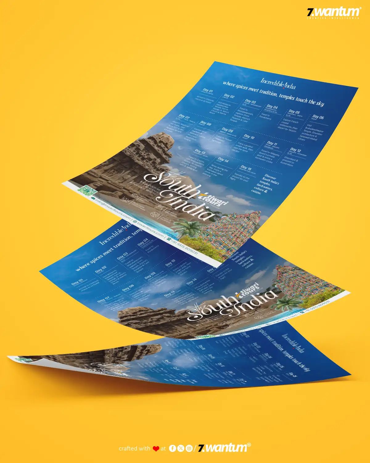 Zwantum Flyer Design Tiwari Tours