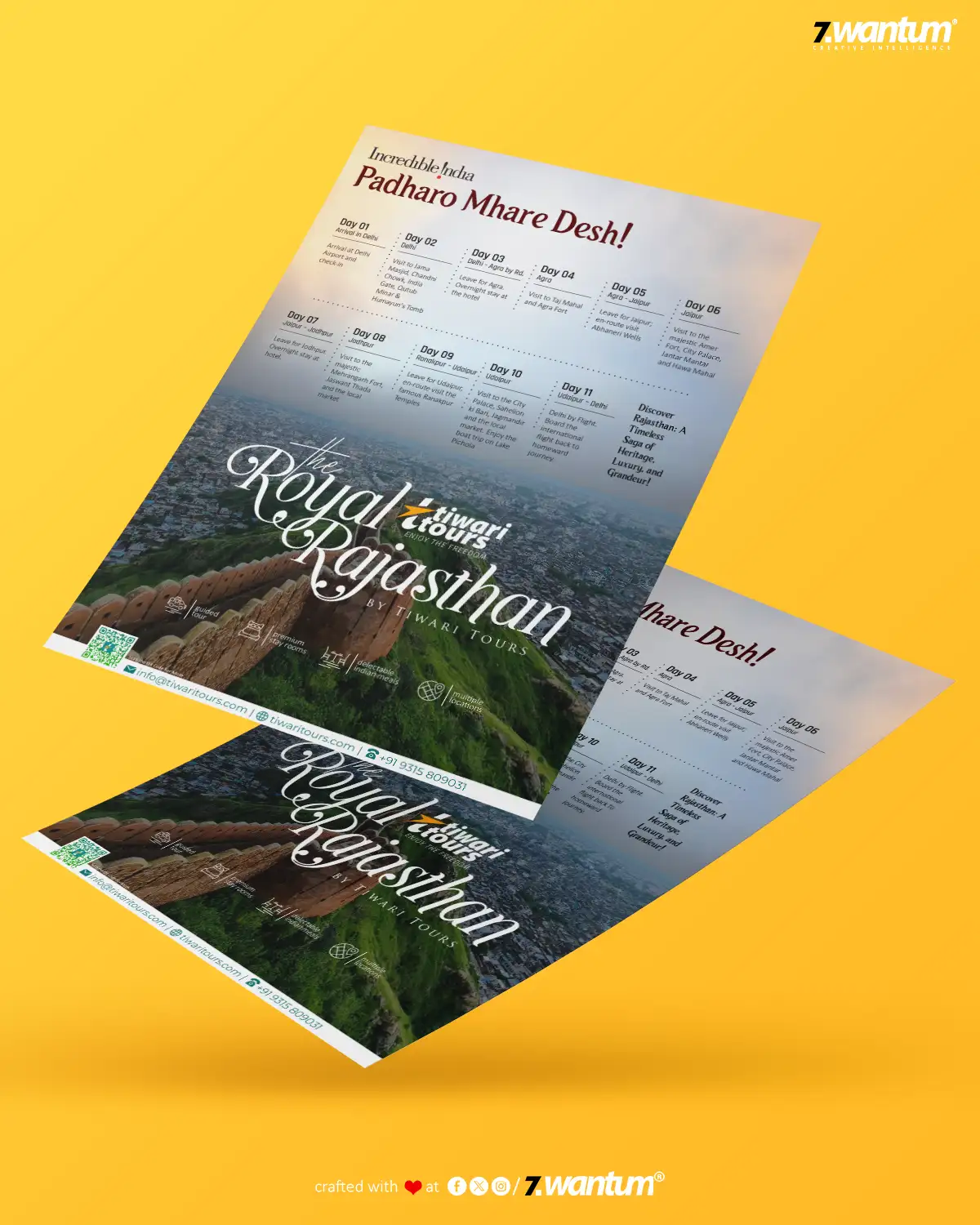 Zwantum Flyer Design Tiwari Tours