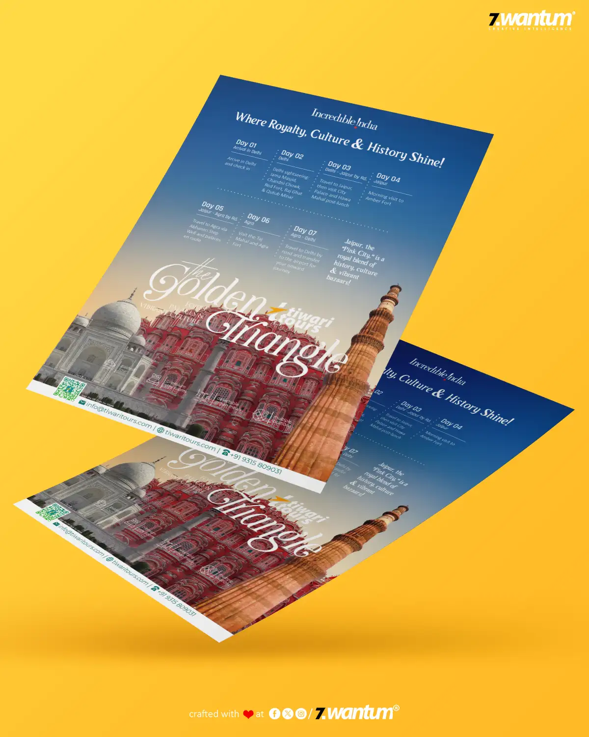 Zwantum Flyer Design Tiwari Tours